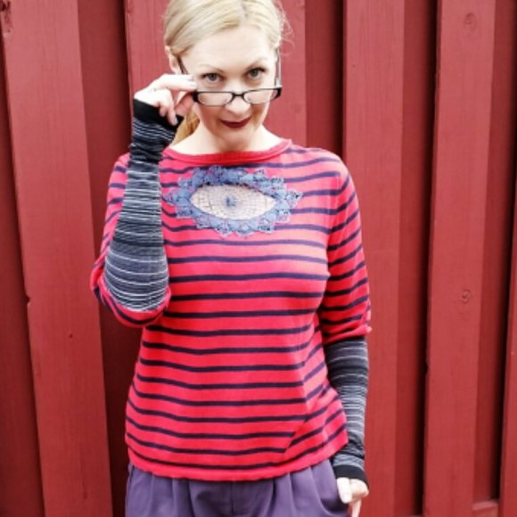 Refashioned Reversible Top (M/L) - Picture 10 of 11